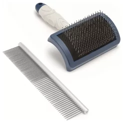 Mikki Doodle Grooming Kit - Hondenvachtborstel - Blauw Grijs