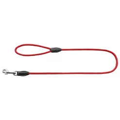 Hunter Looplijn Freestyle Nylon Rond Rood - Hondenriem