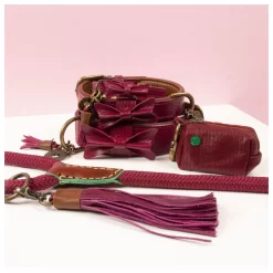 Dwam Poepzakjes Houder Bonnie - Hondenpoepzakjes - 8x17 Cm Bordeaux -Dierbenodigdheden-Honden 1429 30019154 3