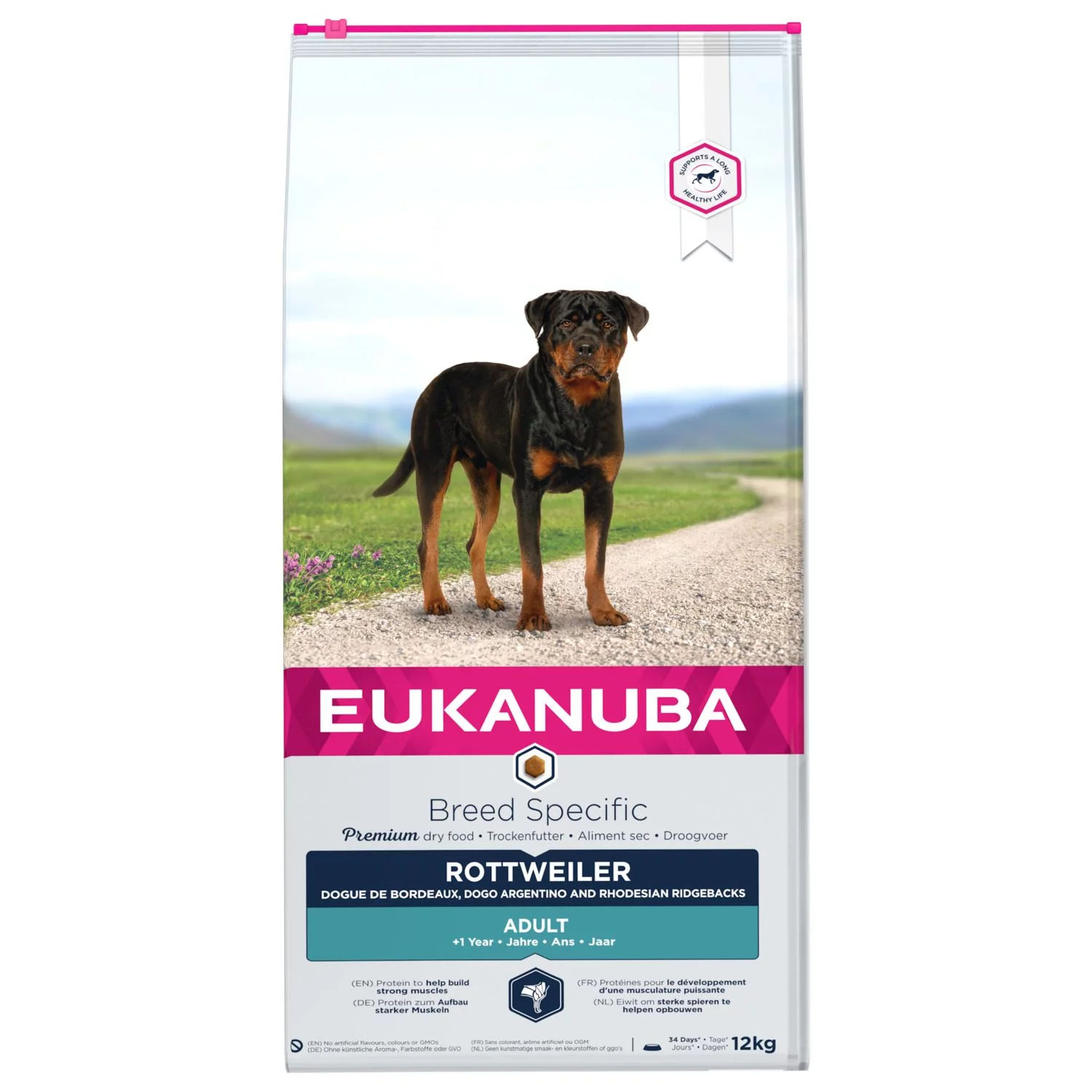 Eukanuba Adult Rotweiler - Hondenvoer - Kip 12 Kg 1 Eukanuba Adult Rotweiler - Hondenvoer - Kip 12 Kg