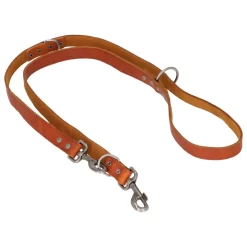 Adori Dresseerlijn Vetleder Met Print - Hondenriem - 200x2.5 Cm Cognac L/Xl