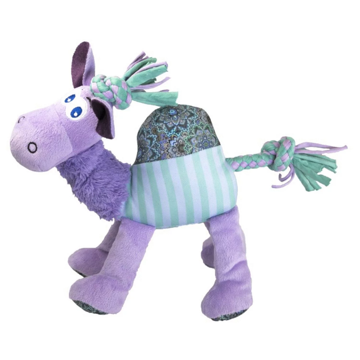 Kong Knots Carnival Camel - Hondenspeelgoed - 25x25 Cm Roze Groen Medium-Large 2 Kong Knots Carnival Camel - Hondenspeelgoed - 25x25 Cm Roze Groen Medium-Large - Afbeelding 2