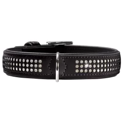 Hunter Halsband Softie Stone Triluxe Zwart - Hondenhalsband