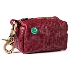 Dwam Poepzakjes Houder Bonnie - Hondenpoepzakjes - 8x17 Cm Bordeaux