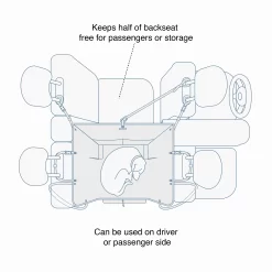 Kurgo Heather Half Hammock - Hondenautoaccessoire - Grijs -Dierbenodigdheden-Honden 1697 30021323 3