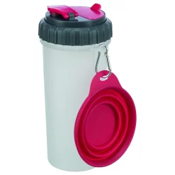 Trixie Voer- En Waterreservoir Voor Onderweg - Reisvoerbak - Ø11x23 Cm 2x350 Ml