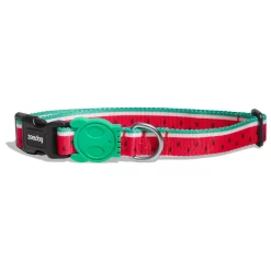 Zee.Dog Halsband Lola Rood&Mintgroen&Wit - Hondenhalsband
