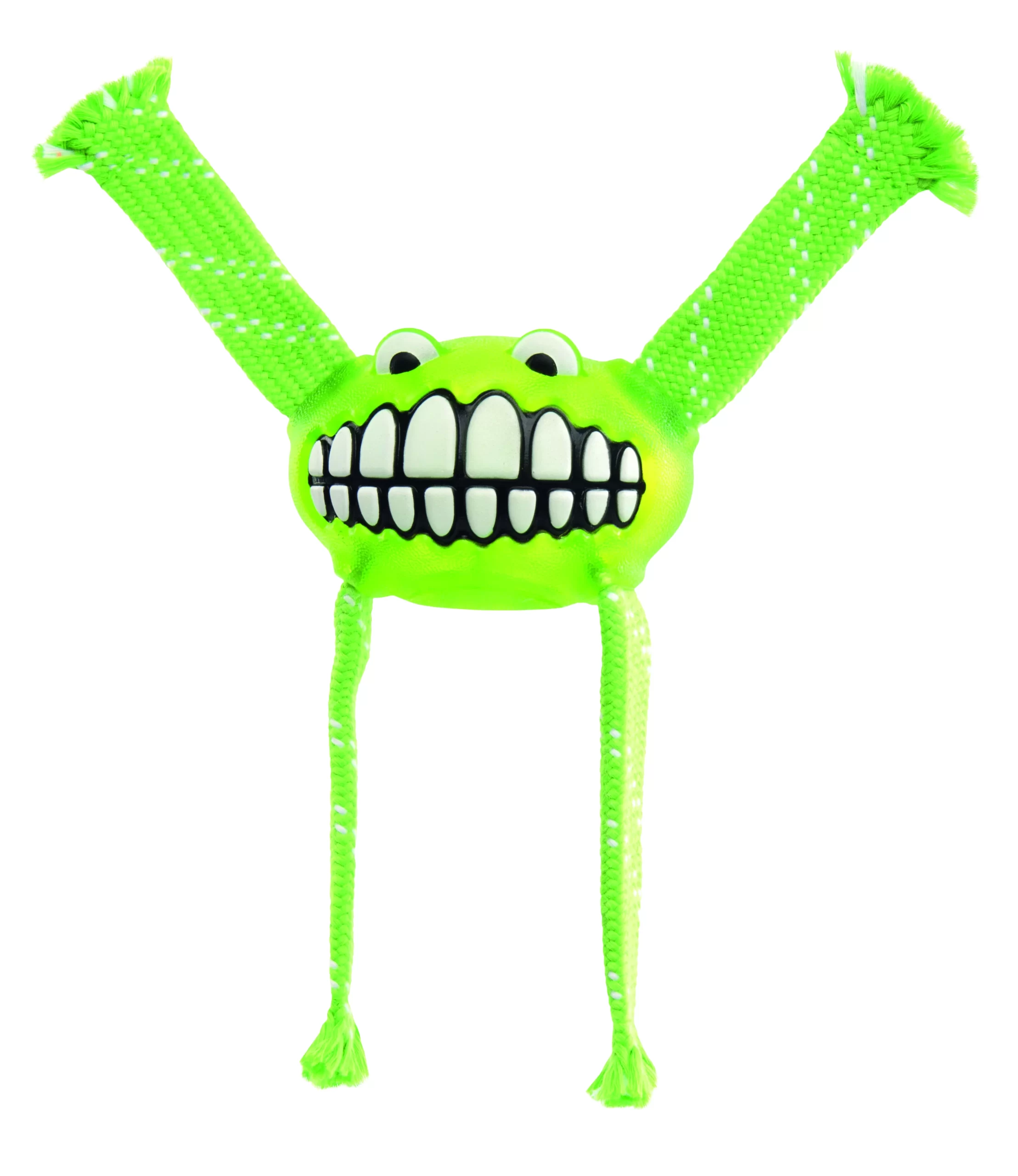 Rogz Grinz Flossy Lime - Hondenspeelgoed 1 Rogz Grinz Flossy Lime - Hondenspeelgoed