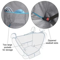 Kurgo Heather Half Hammock - Hondenautoaccessoire - Grijs -Dierbenodigdheden-Honden 2104 30021323 2