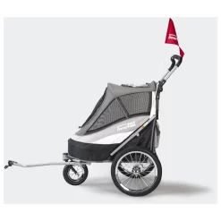Innopet Sport Dog Trailer De Luxe - Hondenfietskar - 71x44x63 Cm Grijs Zwart -Dierbenodigdheden-Honden 2156 552003 4