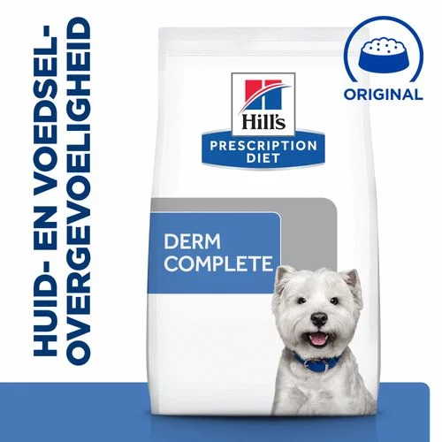 Hill's Prescription Diet Derm Complete Mini Environmental/Food Sensitivities - Hondenvoer - Rijst Ei 1 Kg 2 Hill's Prescription Diet Derm Complete Mini Environmental/Food Sensitivities - Hondenvoer - Rijst Ei 1 Kg - Afbeelding 2