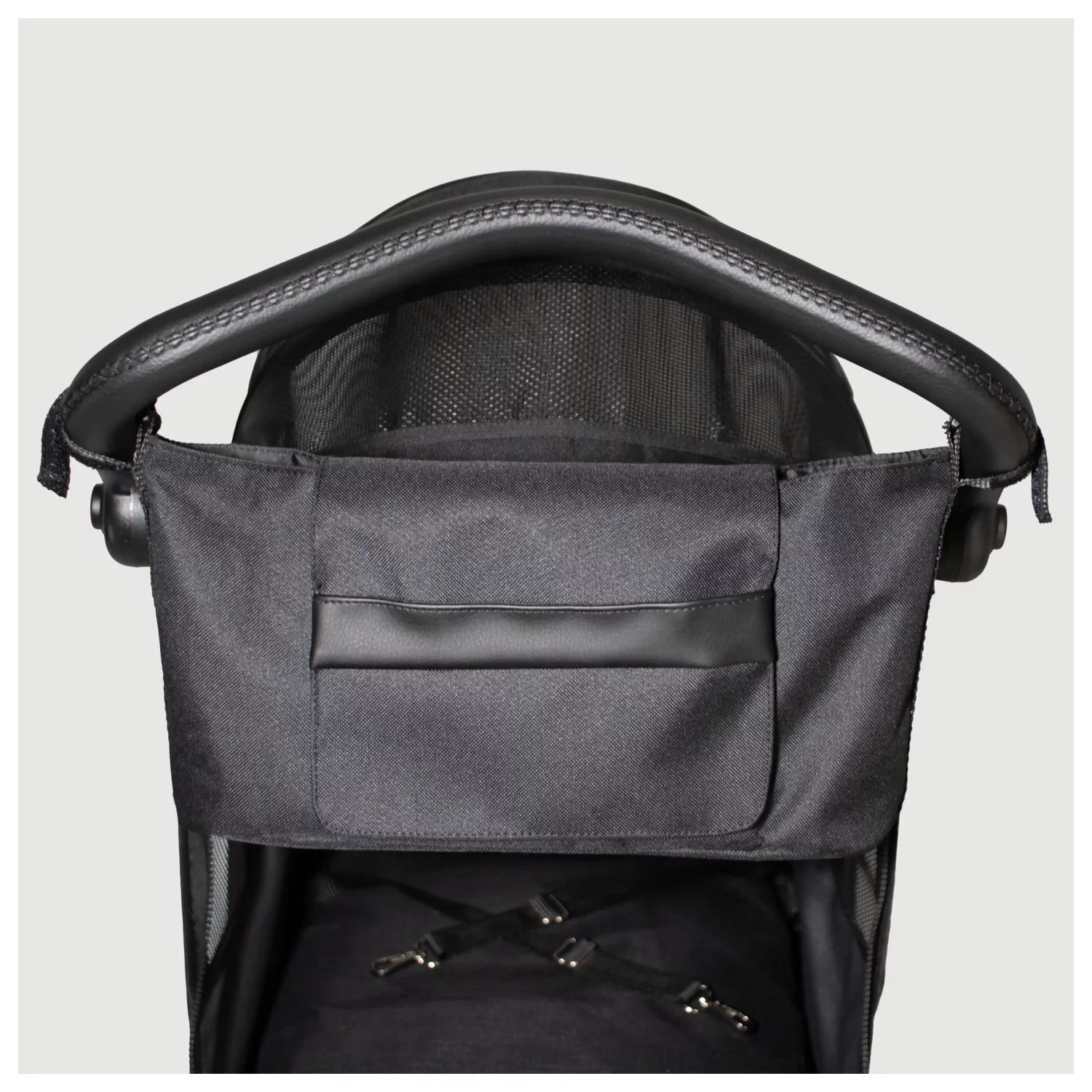 Innopet Hondenbuggy Premium Cozy - Hondentrolley - 78x57x109 Cm Zwart Bruin 5 Innopet Hondenbuggy Premium Cozy - Hondentrolley - 78x57x109 Cm Zwart Bruin - Afbeelding 5