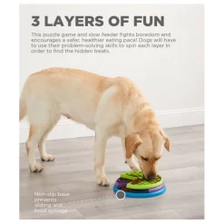 Nina Ottosson Lickin'Layers - Hondenspeelgoed - Ø26 Cm Groen Paars Blauw Level 2 Spel -Dierbenodigdheden-Honden 2349 30022338 3