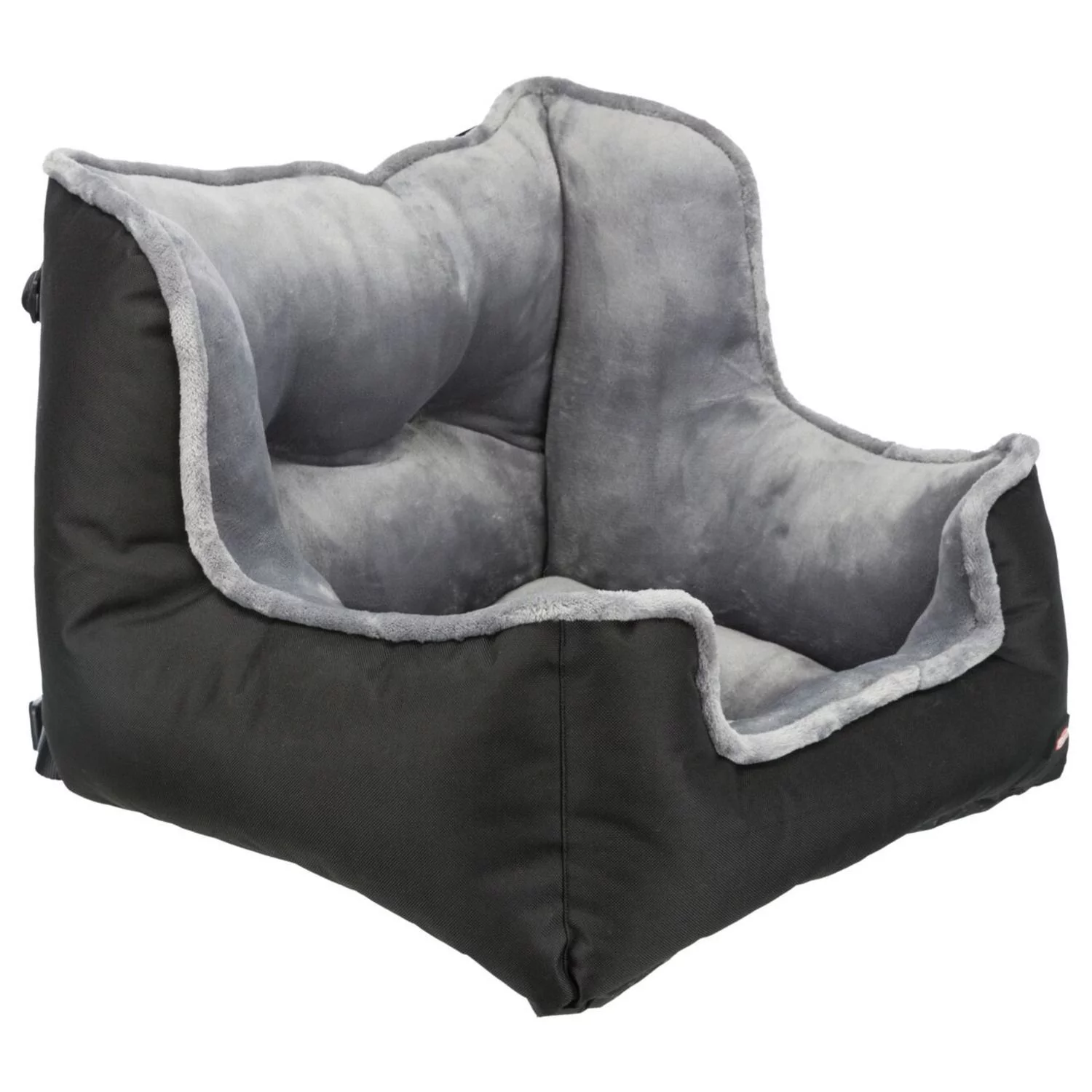 Trixie Auto Hondenstoel - Hondenautoaccessoire - 50x40x50 Cm Zwart Grijs 3 Trixie Auto Hondenstoel - Hondenautoaccessoire - 50x40x50 Cm Zwart Grijs - Afbeelding 3