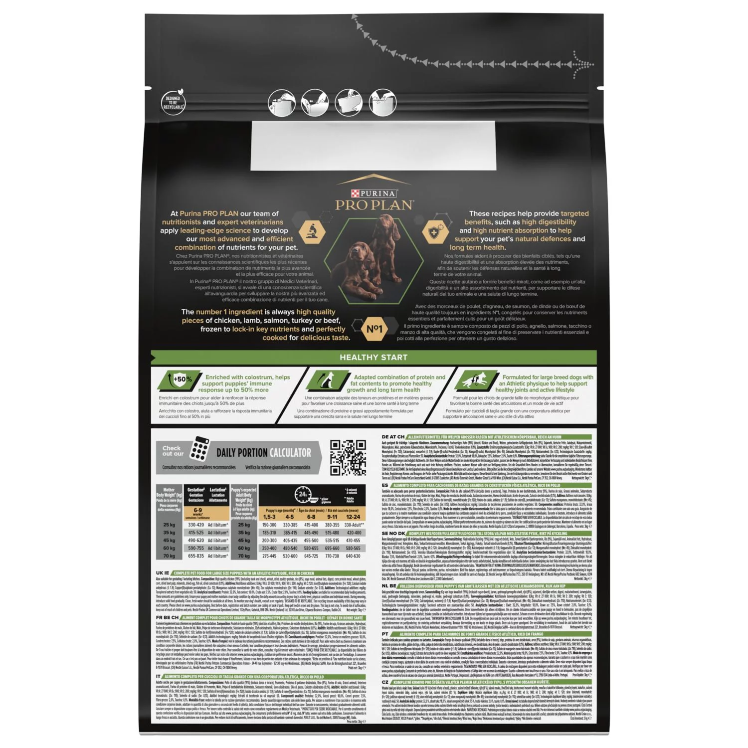 Pro Plan Dog Puppy Large Breed Athletic Kip - Hondenvoer 5 Pro Plan Dog Puppy Large Breed Athletic Kip - Hondenvoer - Afbeelding 5