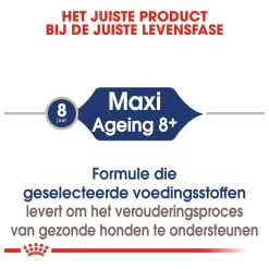 Royal Canin Maxi Ageing 8+ Natvoer - Hondenvoer - 10x140 G 12 Royal Canin Maxi Ageing 8+ Natvoer - Hondenvoer - 10x140 G -Dierbenodigdheden-Honden 2434 10024484 5