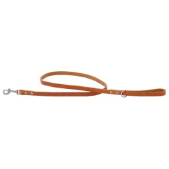 Adori Looplijn Vetleder Met Print - Hondenriem - 130x1.4 Cm Cognac S