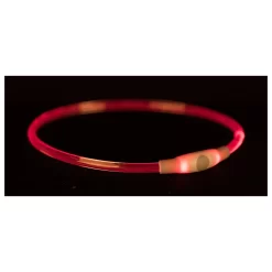 Trixie Usb Flash Lichtgevende Band Ø 8 Mm - Hondenveiligheidslampje - 40 Cm Multi-Color S-M