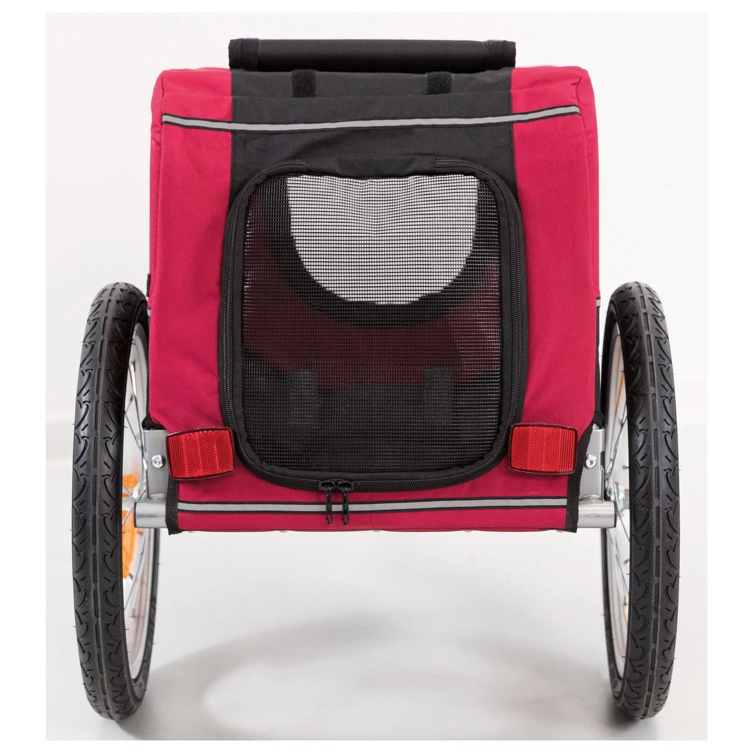 Trixie Fietskar - Hondenfietskar - 53x60x60/117 Cm Zwart Rood Tot 15 Kg Small 4 Trixie Fietskar - Hondenfietskar - 53x60x60/117 Cm Zwart Rood Tot 15 Kg Small - Afbeelding 4