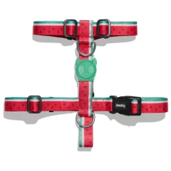 Zee.Dog H-Harnas Lola Rood&Mintgroen&Wit - Hondentuig
