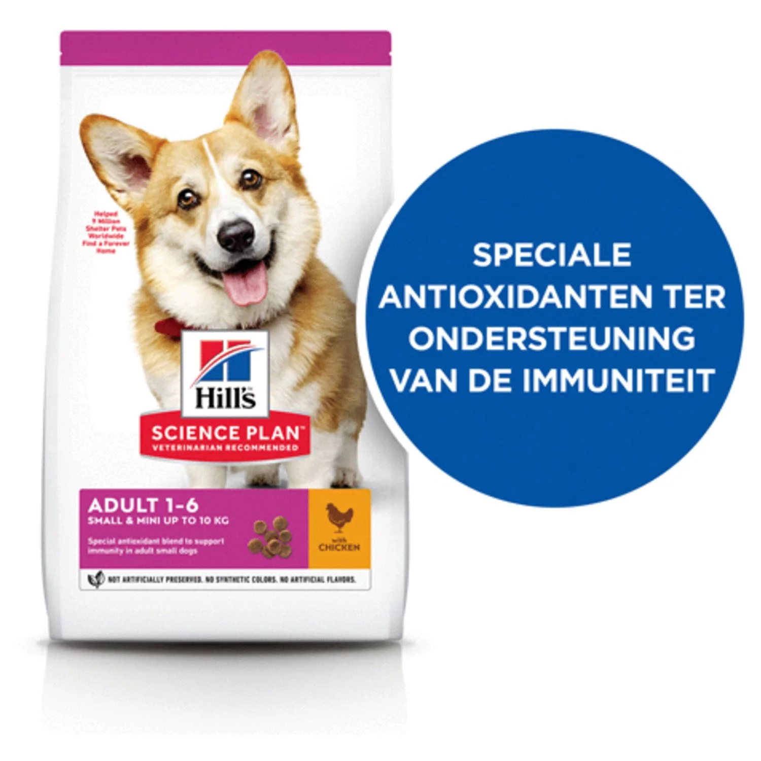 Hill's Canine Adult Small & Mini Kip - Hondenvoer 2 Hill's Canine Adult Small & Mini Kip - Hondenvoer - Afbeelding 2