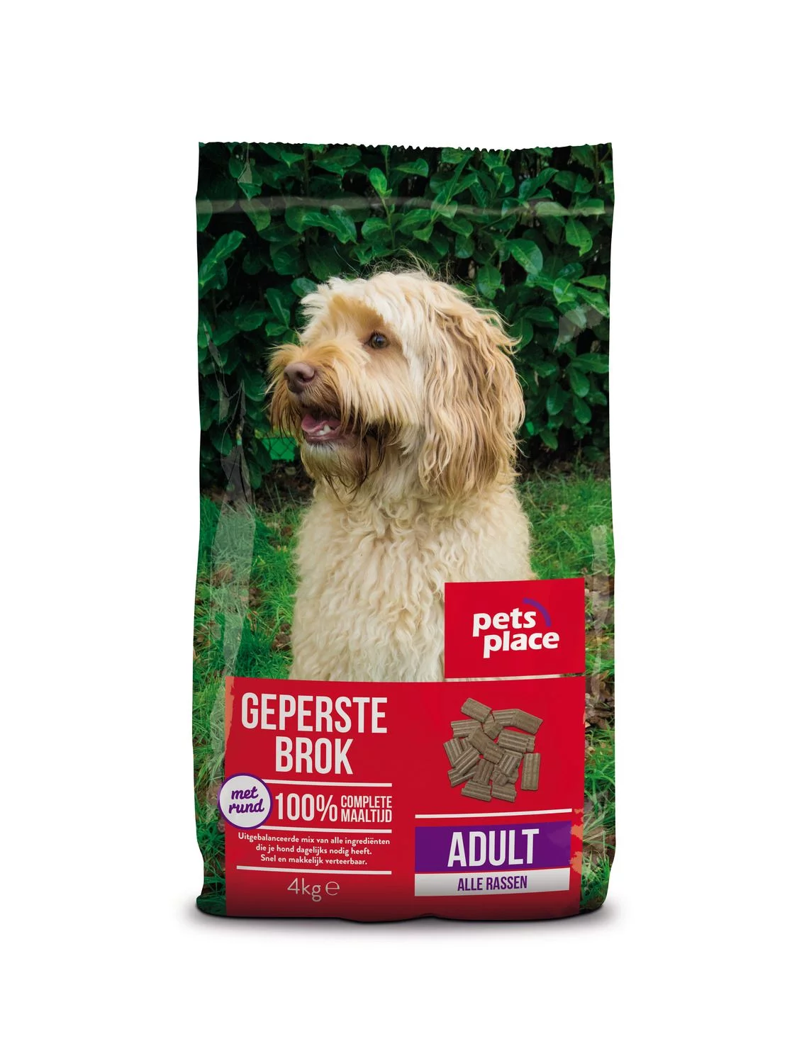 Pets Place Adult Geperste Brokken Gevogelte&Vlees - Hondenvoer 1 Pets Place Adult Geperste Brokken Gevogelte&Vlees - Hondenvoer