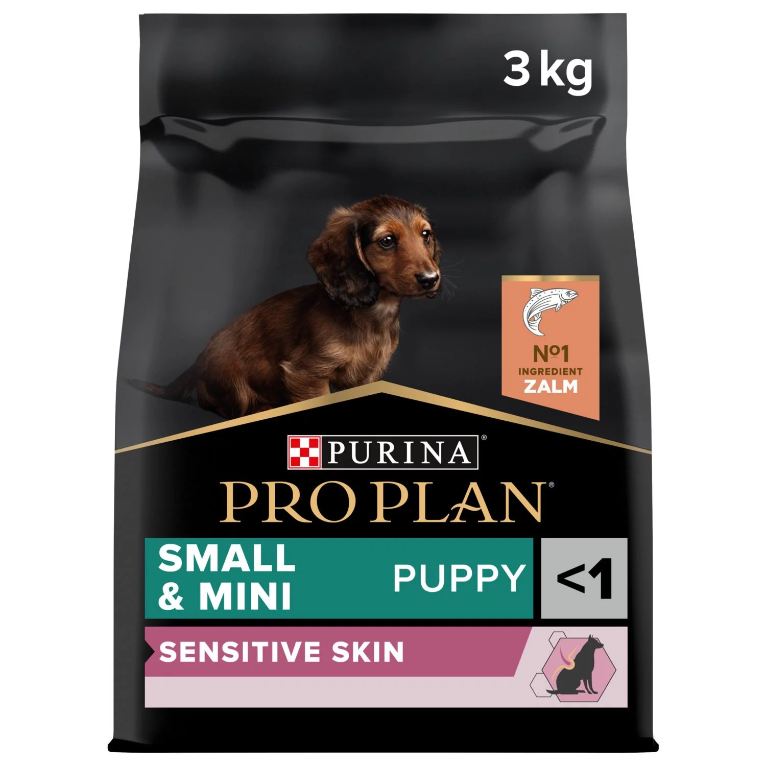 Pro Plan Dog Puppy Small & Mini Breed Sensitive Skin - Hondenvoer - Zalm 3 Kg 1 Pro Plan Dog Puppy Small & Mini Breed Sensitive Skin - Hondenvoer - Zalm 3 Kg
