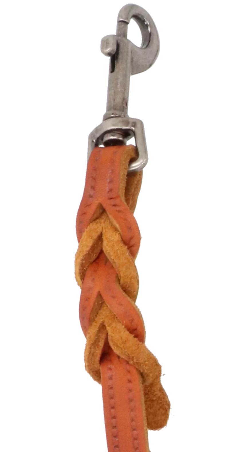 Adori Looplijn Vetleer Met Vlecht Cognac - Hondenriem 3 Adori Looplijn Vetleer Met Vlecht Cognac - Hondenriem - Afbeelding 3