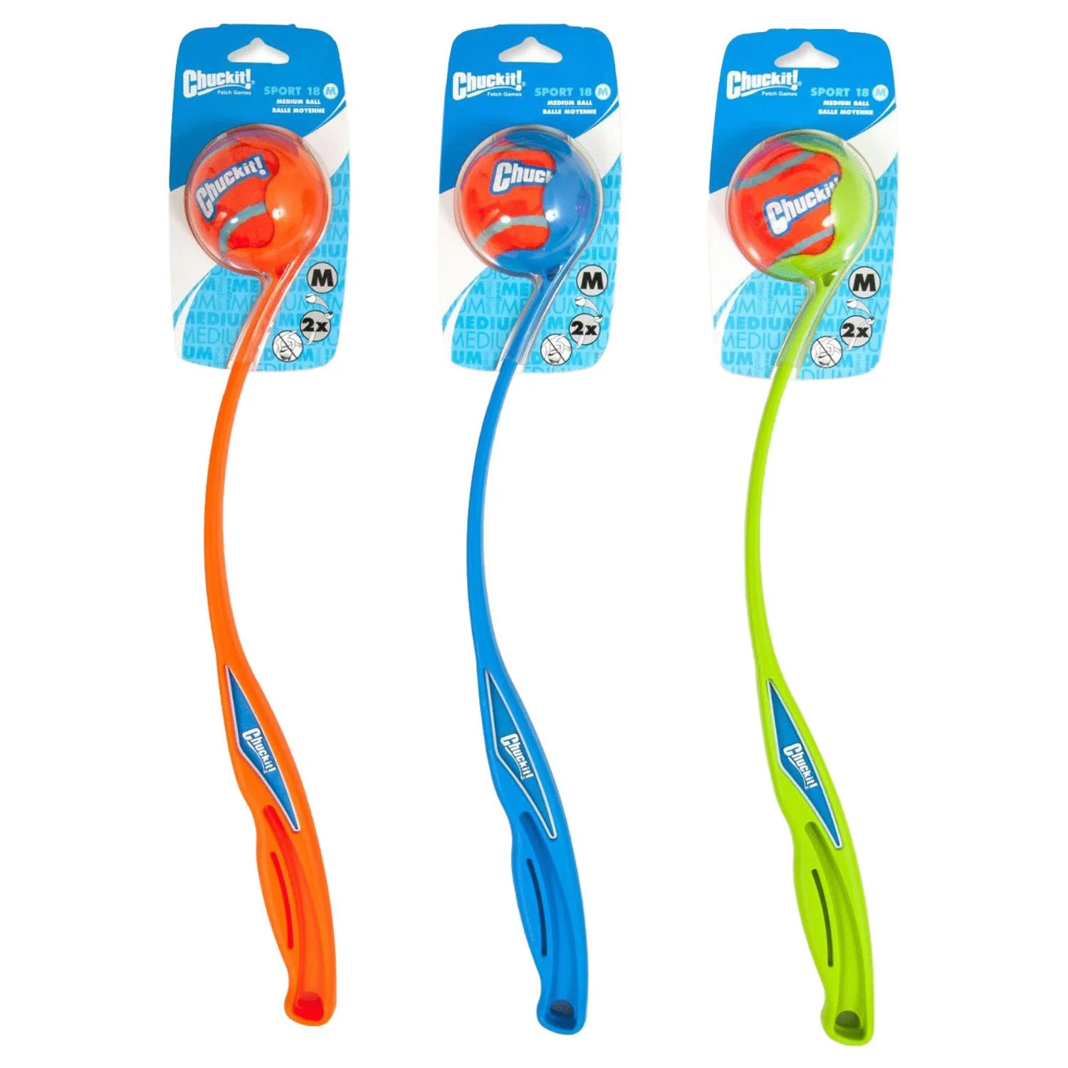 Chuckit! Chuckit Launcher M - Hondenspeelgoed - 45 Cm Assorti 1 Chuckit! Chuckit Launcher M - Hondenspeelgoed - 45 Cm Assorti