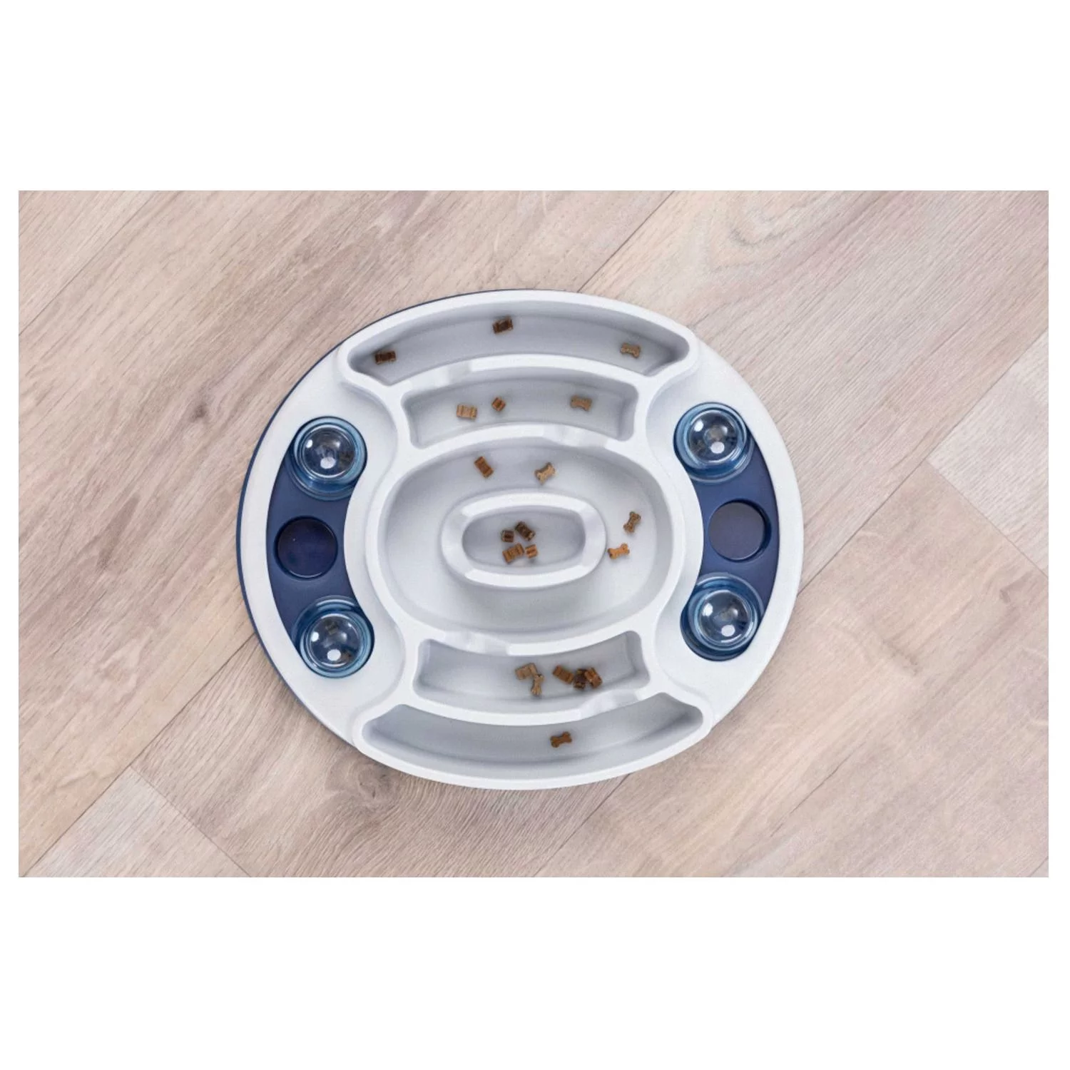 Trixie Dog Activity Slide & Feed Denkspel - Hondenspeelgoed - 30x27 Cm 0.589 Kg Wit Donkerblauw 1 Stuk Level 1 3 Trixie Dog Activity Slide & Feed Denkspel - Hondenspeelgoed - 30x27 Cm 0.589 Kg Wit Donkerblauw 1 Stuk Level 1 - Afbeelding 3