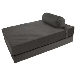 Wooff Boxspring Met Hoofdkussen - Hondenmatras - 70x110x28 Cm Antraciet Xlarge