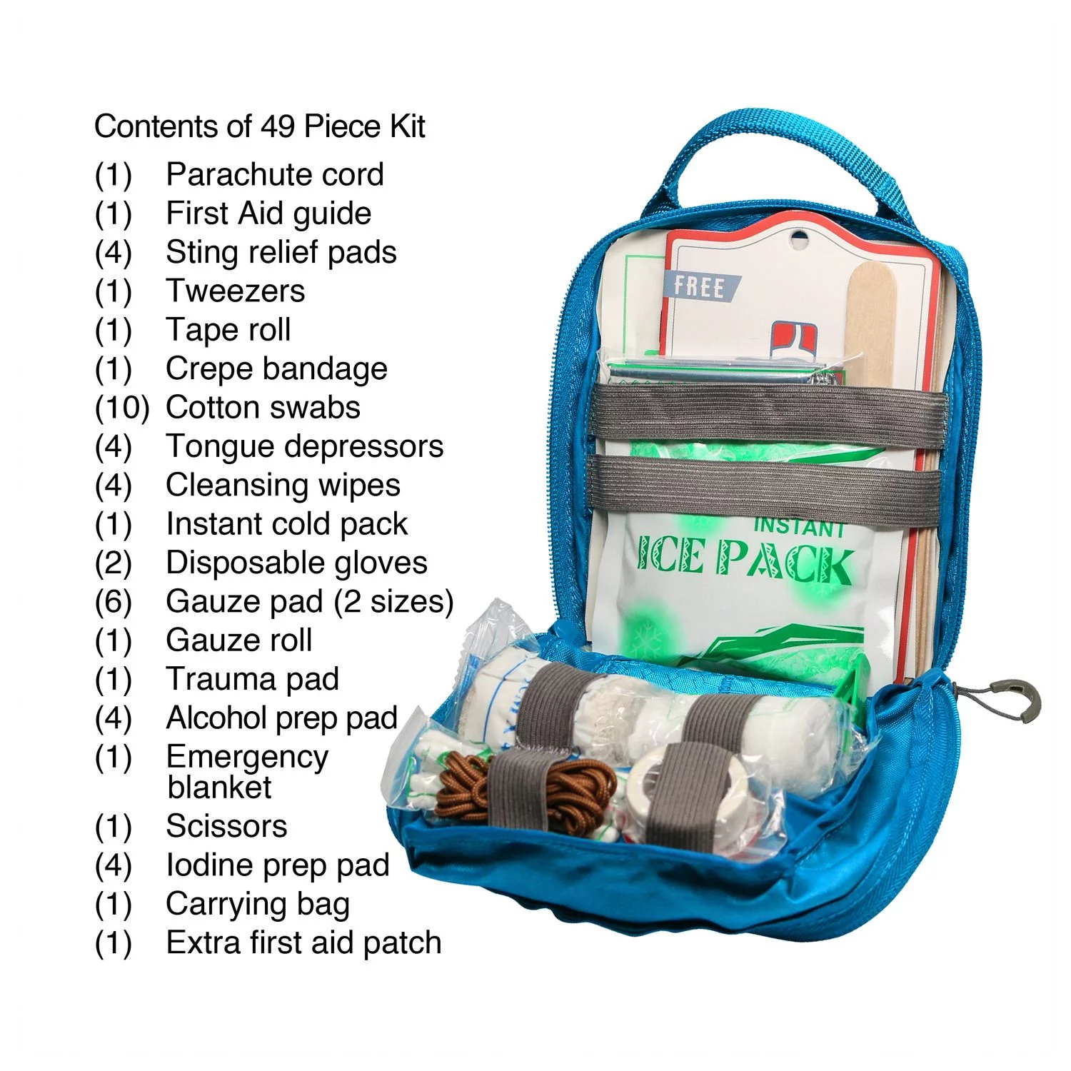 Kurgo Rsg First Aid Kit - Honden-EHBO-Set - Blauw 2 Kurgo Rsg First Aid Kit - Honden-EHBO-Set - Blauw - Afbeelding 2