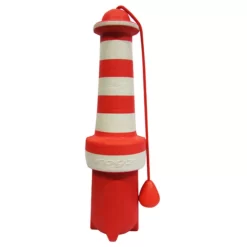 Rogz Lighthouse Floating - Hondenspeelgoed - 25 Cm Rood Wit