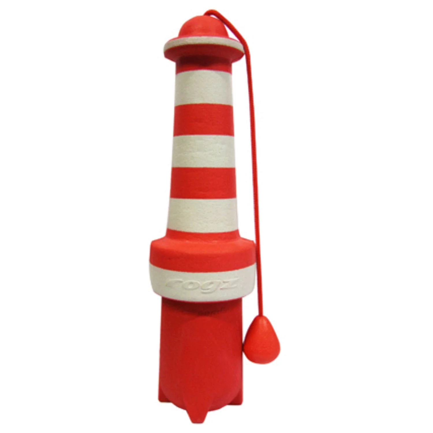 Rogz Lighthouse Floating - Hondenspeelgoed - 25 Cm Rood Wit 1 Rogz Lighthouse Floating - Hondenspeelgoed - 25 Cm Rood Wit