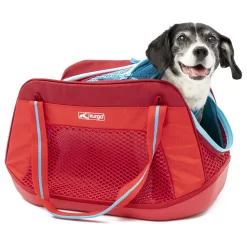 Kurgo Explorer Carrier - Hondenautoaccessoire - 46x25x25 Cm Rood Blauw S -Dierbenodigdheden-Honden 3014 30021545 3
