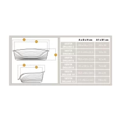 Ferplast Hondenbed Plastic Deluxe Zwart - Hondenmand -Dierbenodigdheden-Honden 3135 M 847780 5