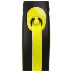 Flexi Rollijn New Classic Neon Tape - Hondenriem - 5 M Zwart Neon Tot15kg S -Dierbenodigdheden-Honden 3229 341844 3