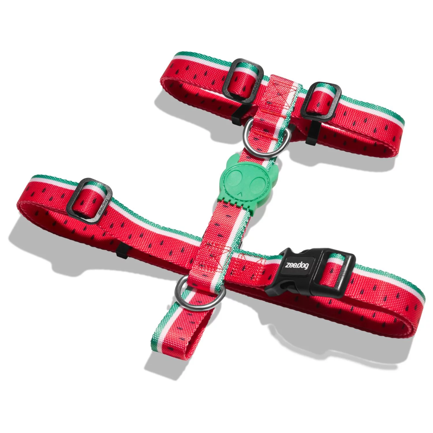 Zee.Dog H-Harnas Lola Rood&Mintgroen&Wit - Hondentuig 2 Zee.Dog H-Harnas Lola Rood&Mintgroen&Wit - Hondentuig - Afbeelding 2