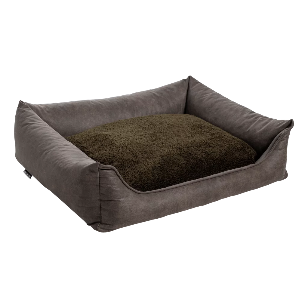 Maxxnobel Orthopedische Sofa Lederlook/Teddy Olijfgroen - Hondenbank 4 Maxxnobel Orthopedische Sofa Lederlook/Teddy Olijfgroen - Hondenbank - Afbeelding 4