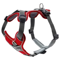 Hunter Harnas Divo Rood&Grijs - Hondentuig