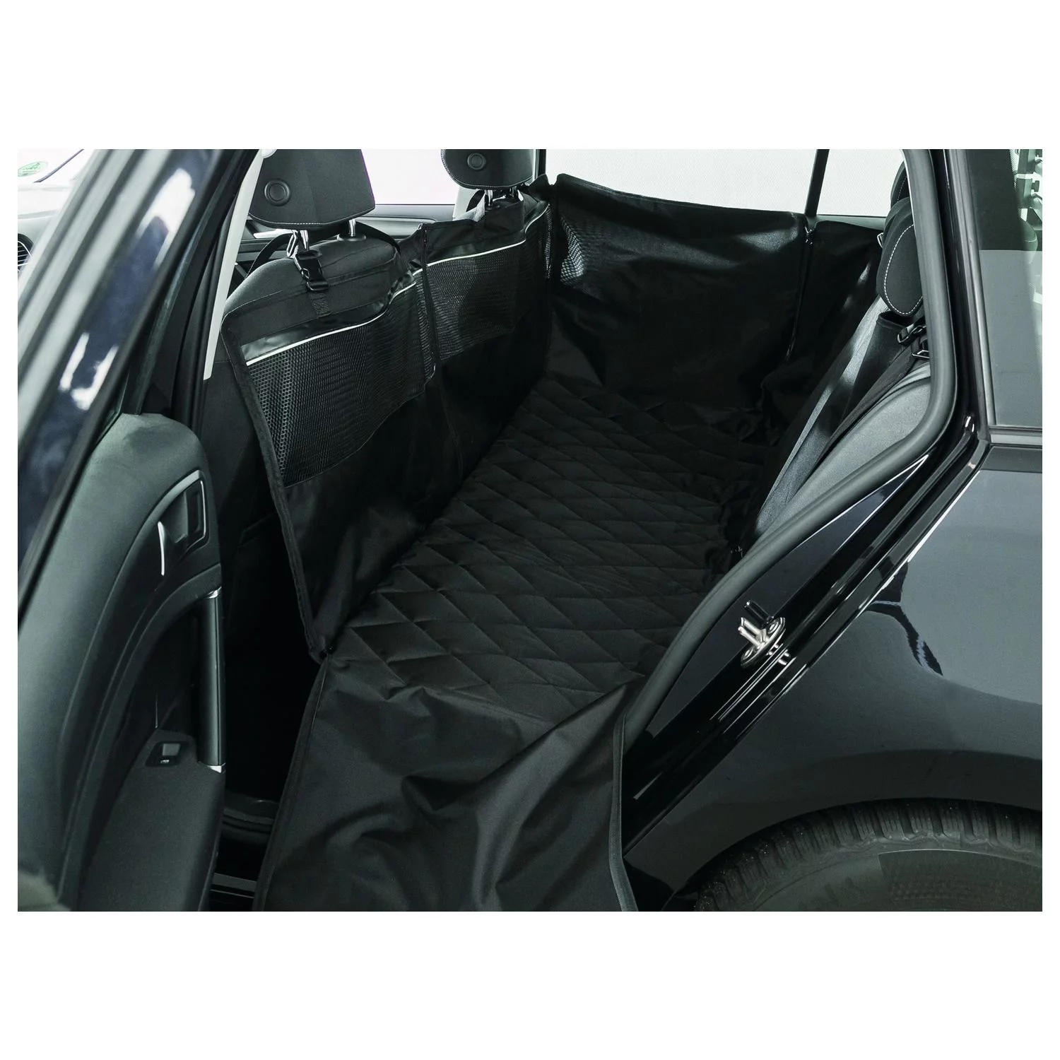 Trixie Autobeschermdeken - Hondenautoaccessoire - 1.55x1.30 M Zwart 3 Trixie Autobeschermdeken - Hondenautoaccessoire - 1.55x1.30 M Zwart - Afbeelding 3
