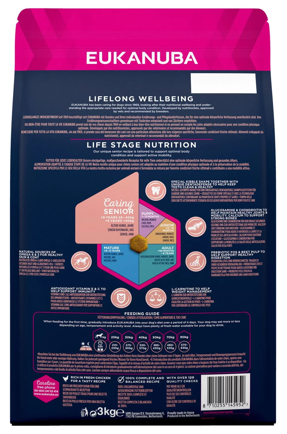 Eukanuba Caring Senior Large Breed Kip - Hondenvoer 2 Eukanuba Caring Senior Large Breed Kip - Hondenvoer - Afbeelding 2