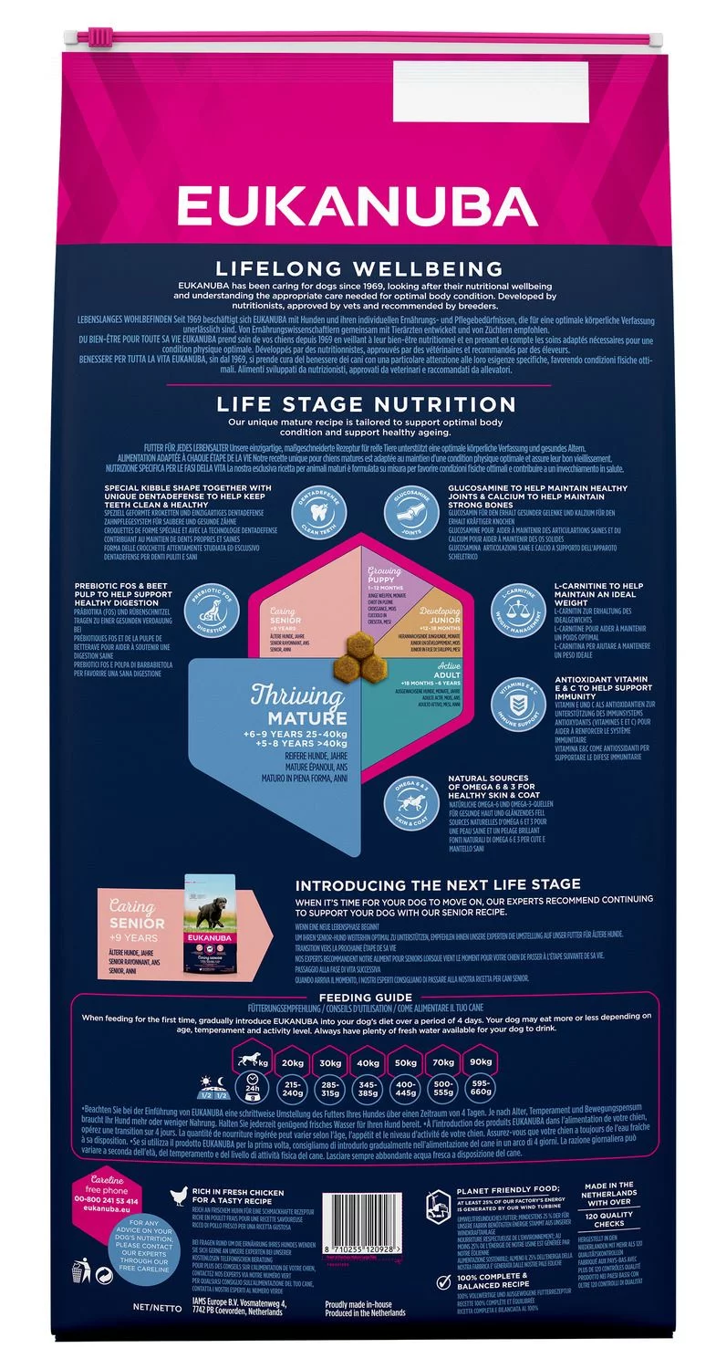 Eukanuba Thriving Mature Large Breed - Hondenvoer - Kip 15 Kg 2 Eukanuba Thriving Mature Large Breed - Hondenvoer - Kip 15 Kg - Afbeelding 2