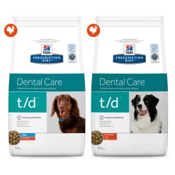 Hill's Prescription Diet T/D Mini Dental Care Zak - Hondenvoer - Kip 3 Kg -Dierbenodigdheden-Honden 3554 10022376 12