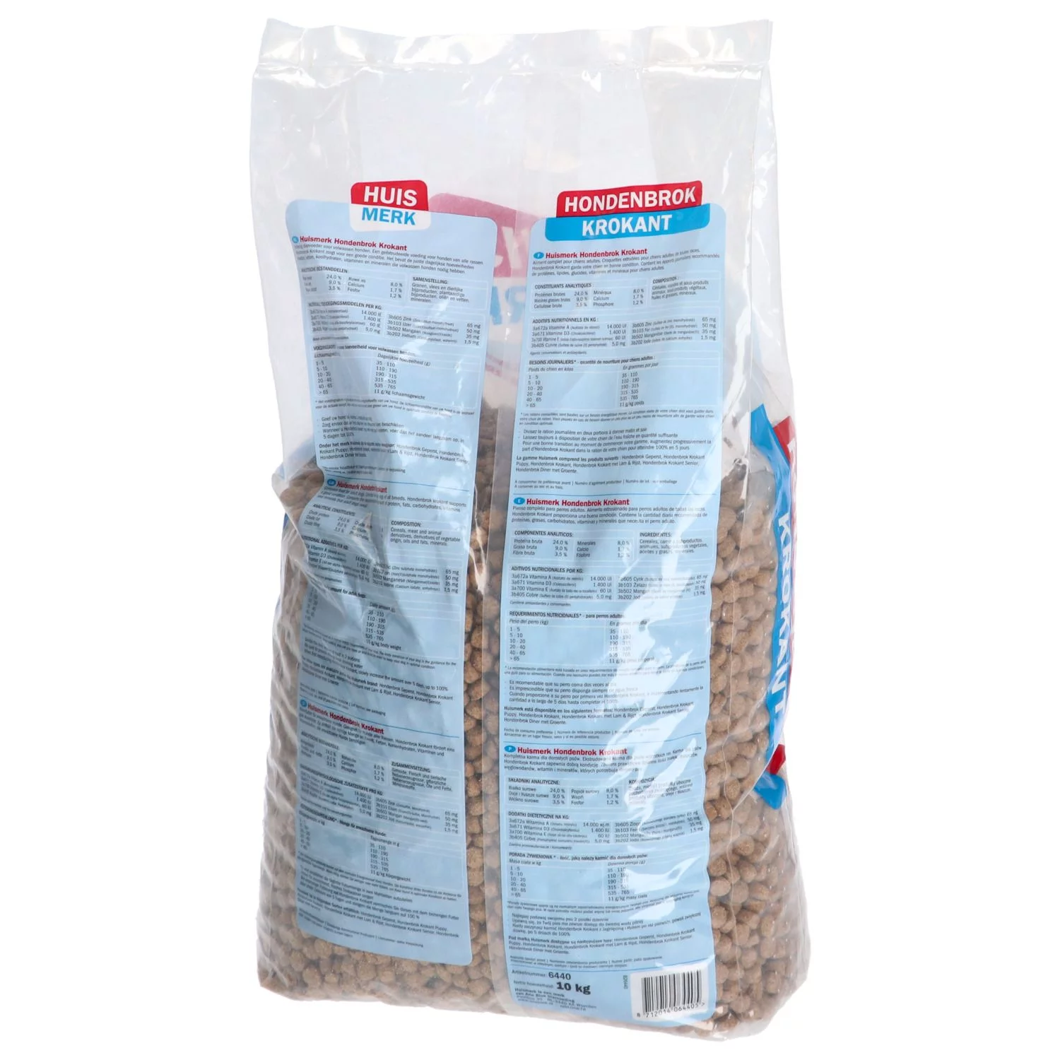 Huismerk Krokant Adult - Hondenvoer - Gevogelte Groente Vlees 10 Kg 2 Huismerk Krokant Adult - Hondenvoer - Gevogelte Groente Vlees 10 Kg - Afbeelding 2