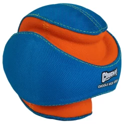 Chuckit! Chuckit Giggle Kick Fetch - Hondenspeelgoed - 14 Cm Blauw Oranje -Dierbenodigdheden-Honden 3679 30018227 3