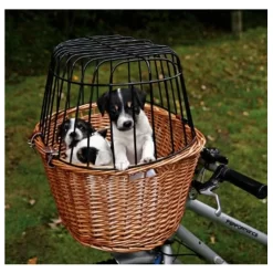 Trixie Fietsmand Stuur - Hondenfietsaccessoires - 44x48x33 Cm Natural -Dierbenodigdheden-Honden 3735 10044747 3