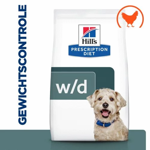 Hill's Prescription Diet W/D Digestive/Weight/Diabetes Management Zak - Hondenvoer - Kip 10 Kg 2 Hill's Prescription Diet W/D Digestive/Weight/Diabetes Management Zak - Hondenvoer - Kip 10 Kg - Afbeelding 2