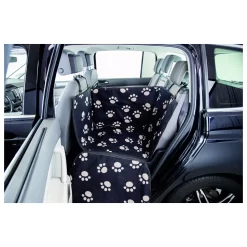Trixie Autobeschermdeken Smal Met Hoge Zijdelen - Hondenautoaccessoire - 50x145 Cm Zwart Beige -Dierbenodigdheden-Honden 3822 30019874 3
