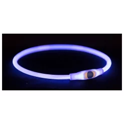 Trixie Usb Flash Lichtgevende Band Ø 8 Mm Blauw - Hondenveiligheidslampje